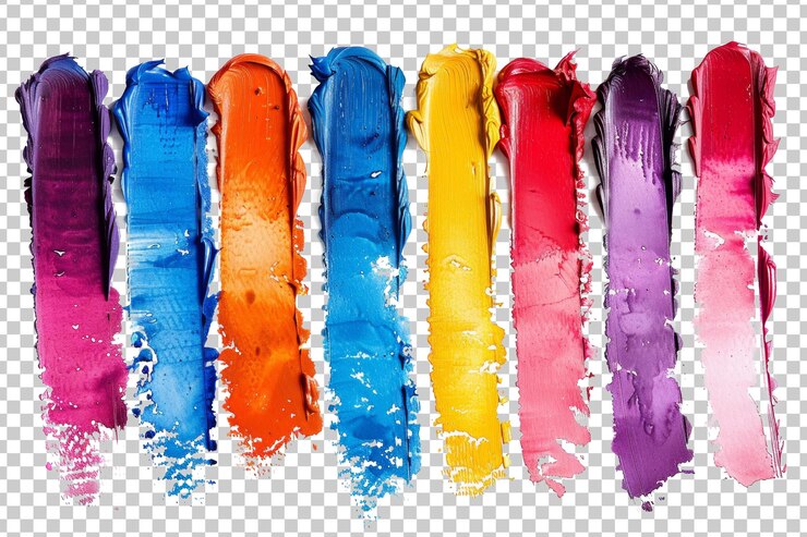 PSD pinturas de acuarela abstractas de fondo aislado sobre un fondo transparente