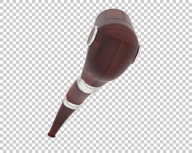 Pipa de tabaco aislada en el fondo Ilustración de renderización 3D