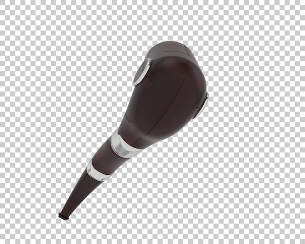 Pipa de tabaco aislada en el fondo Ilustración de renderización 3D