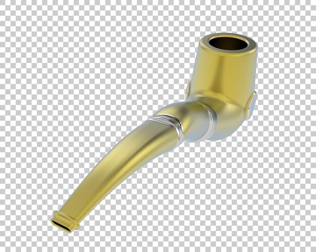 PSD pipe de tabac isolée sur le fond illustration de rendu 3d