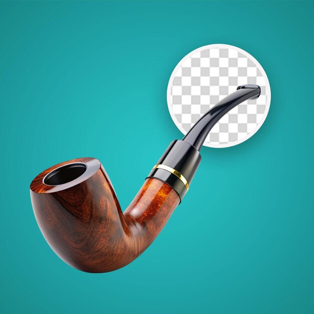 PSD pipe de tabac isolée sur fond transparent