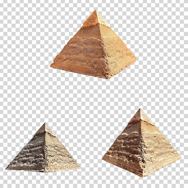 Pirâmide egípcia png isolada em fundo transparente