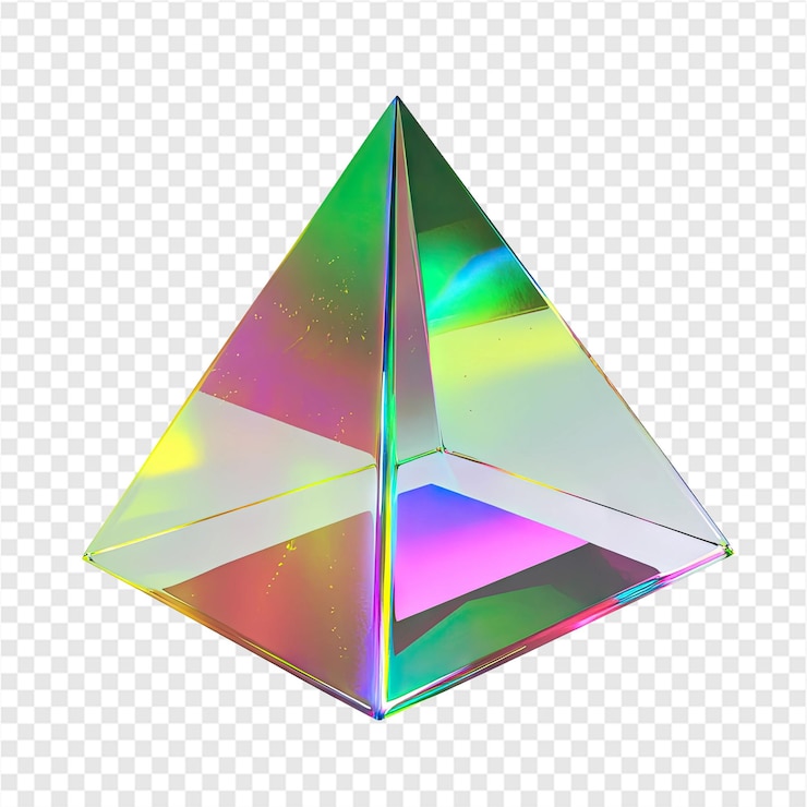 PSD piramide iridescente lucida