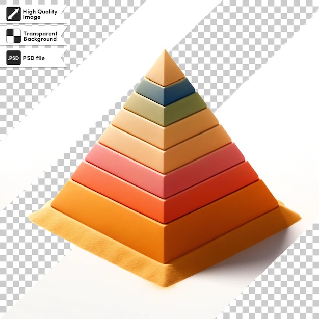 PSD una pirámide con una pirámide que dice pirámide en ella