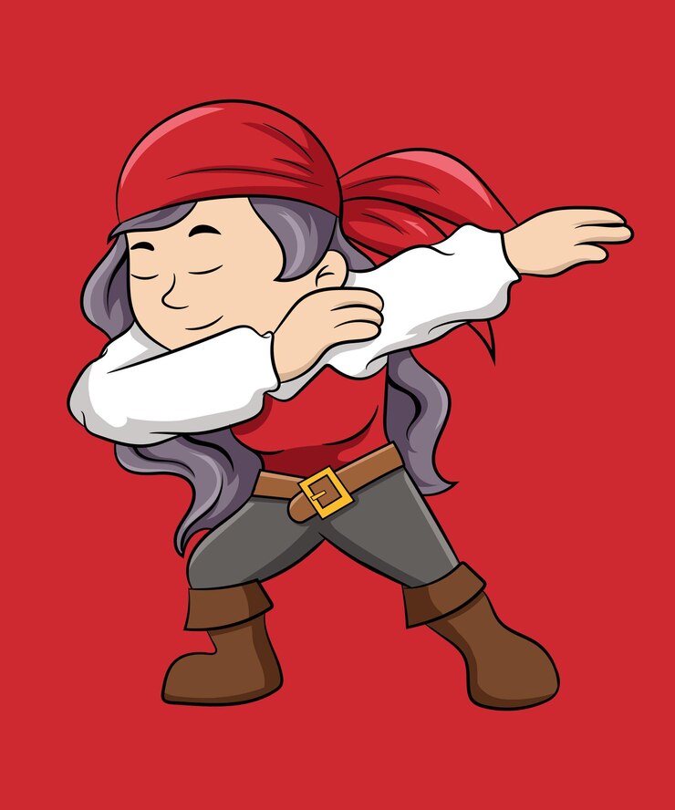 PSD pirata dabbing