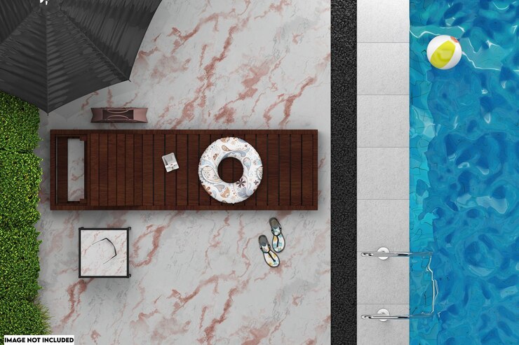 Piscina impostata Mockup