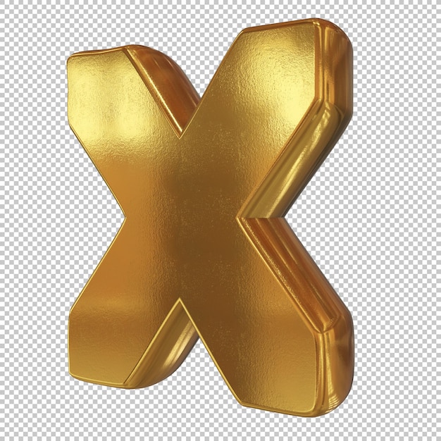 Písmeno X, 3D renderování