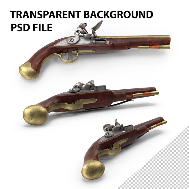 Pistola PNG,Flint Lock PNG