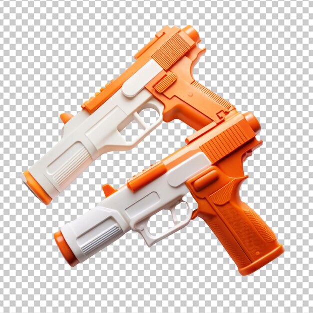 PSD pistola en transparente aislado ilustración de renderización 3d