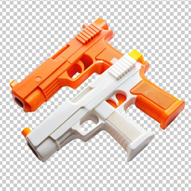 PSD pistola en transparente aislado ilustración de renderización 3d