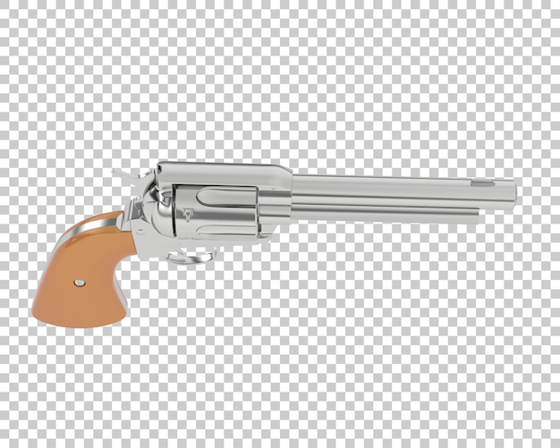 Pistola vieja aislada sobre fondo transparente ilustración de renderizado 3d