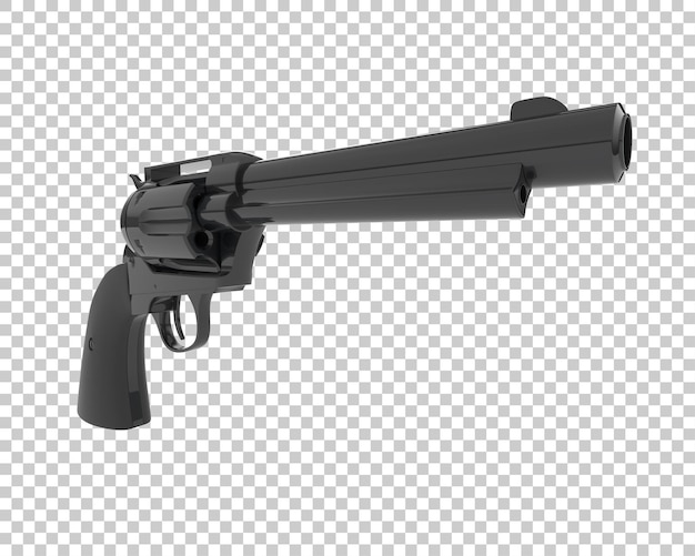 Pistola vieja aislada sobre fondo transparente ilustración de renderizado 3d