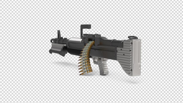 PSD pistolas 3d sobre fondo transparente