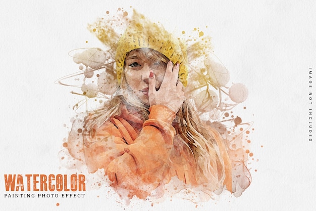 pittura ad acquerello arte astratta effetto fotografico