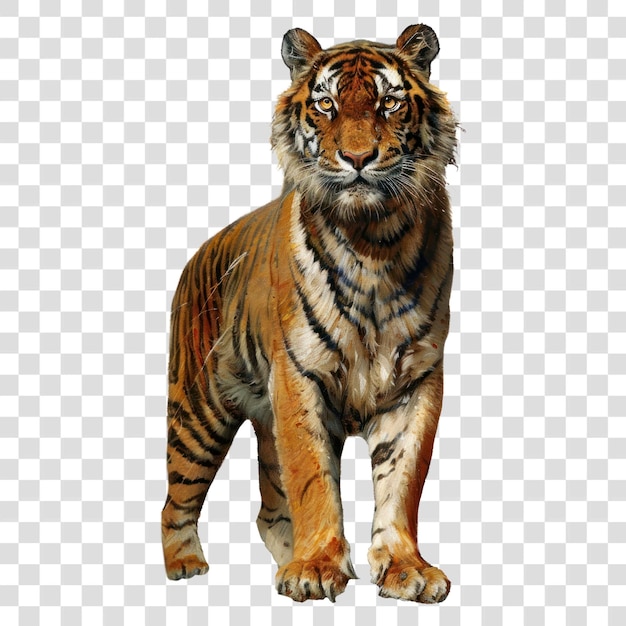 Pittura della vita selvatica della tigre maestosa della PNG