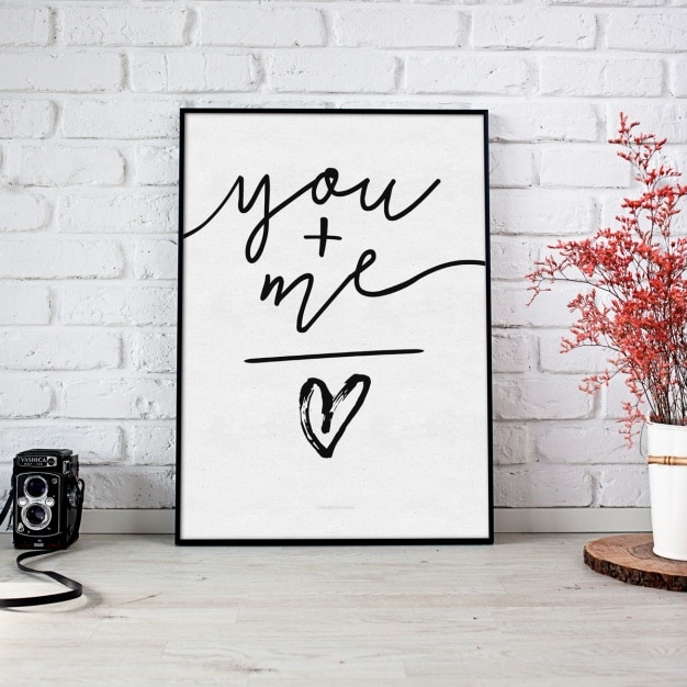PSD pittura mock up di progettazione