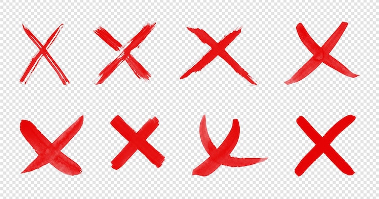 PSD pittura rossa croce su sfondo trasparente