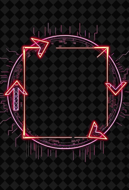 Pixel-Frame auf schwarzem Hintergrund mit lebhaftem und hoch isoliertem Pixel-Framed-Spieldekor