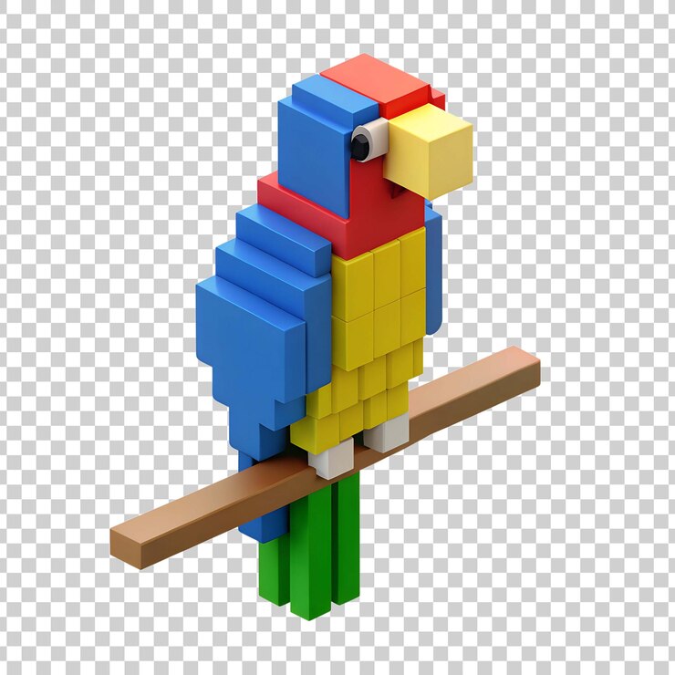 PSD pixel parrot