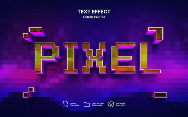 Pixel-Text-Effekt