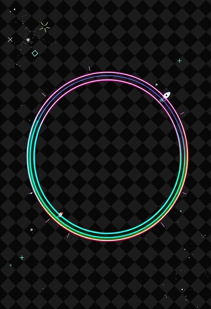 pixelated frame on jet black background bursting with vivid and high isolated pixel frame game decor