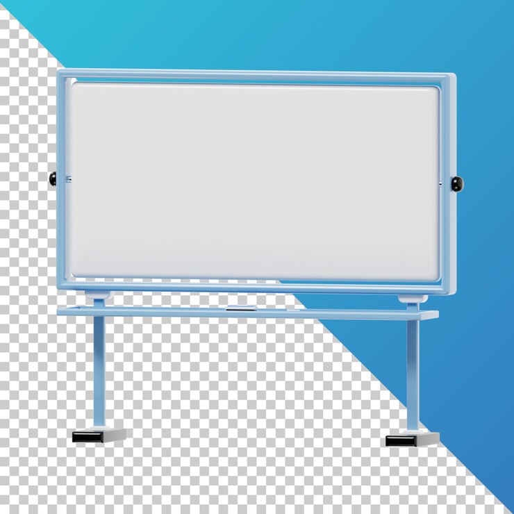 PSD pizarra 3d render de alta calidad fondo transparente educación paquete 3d