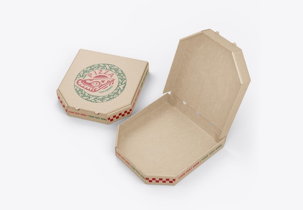 Pizza Box Mockup Colorida