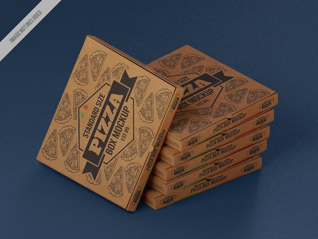 Pizza box mockup