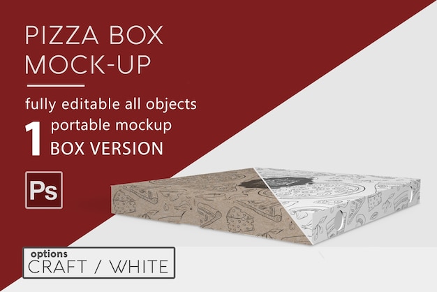 Pizza box mockup