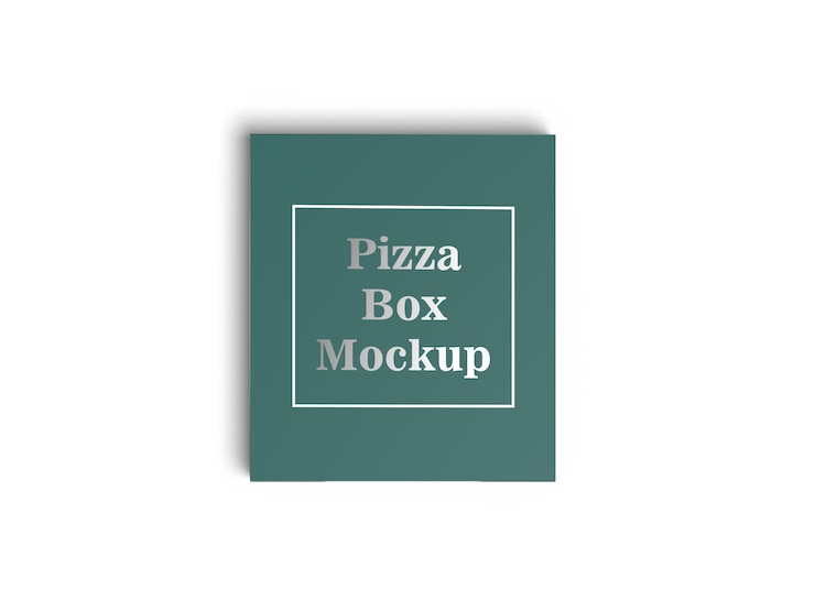 PSD pizza box su bianco