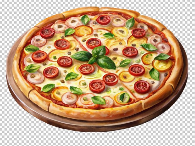 Pizza com coberturas