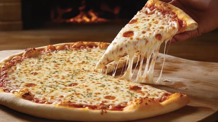 PSD pizza con formaggio e pepperoni