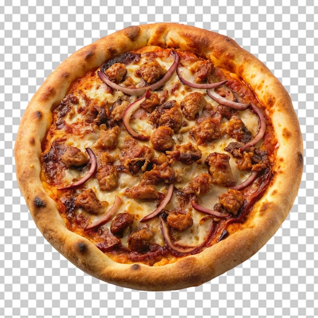 Pizza de carne de porco em png