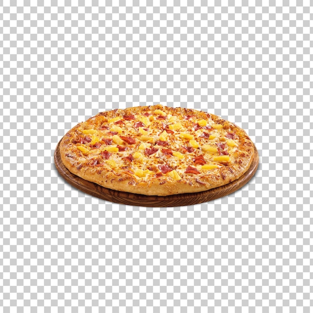 pizza de queijo isolada sobre um fundo transparente