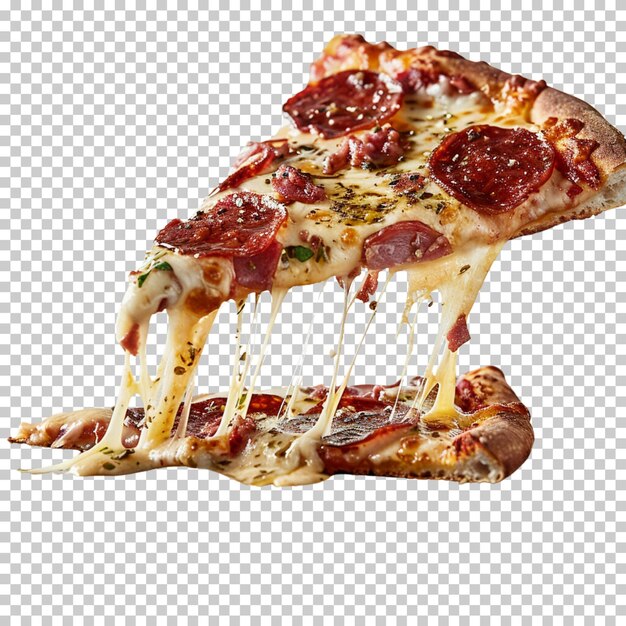 PSD pizza deliciosa isolada em fundo transparente