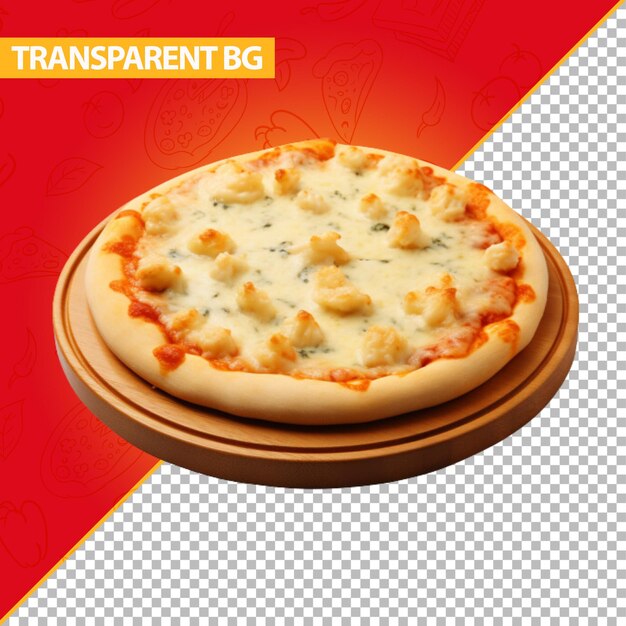 PSD pizza de différentes saveurs png transparent