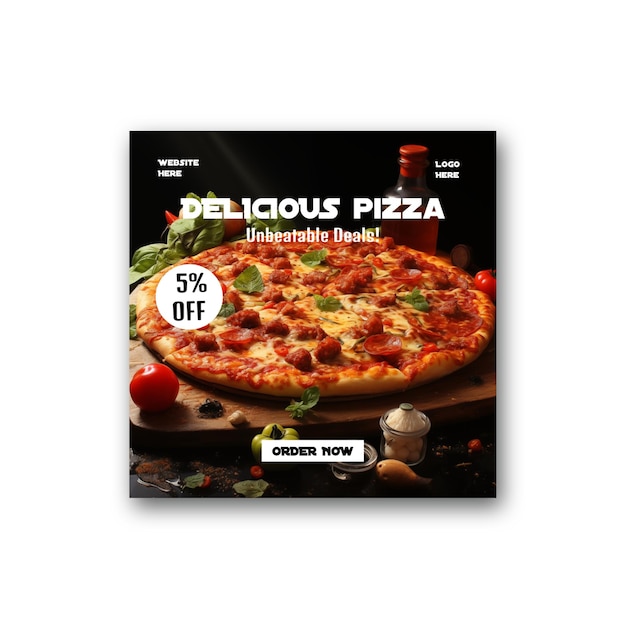 PSD pizza-flyer für geschäfte psd