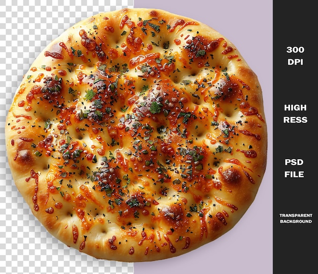 Une Pizza Avec Un Fond Noir Qui Dit 