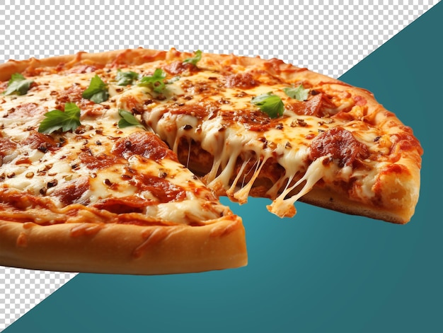 PSD pizza con fondo transparente