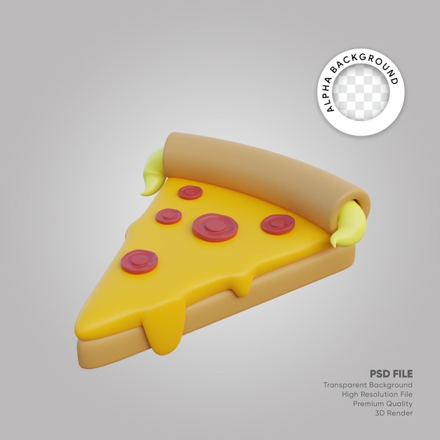 Pizza illustrazione 3D