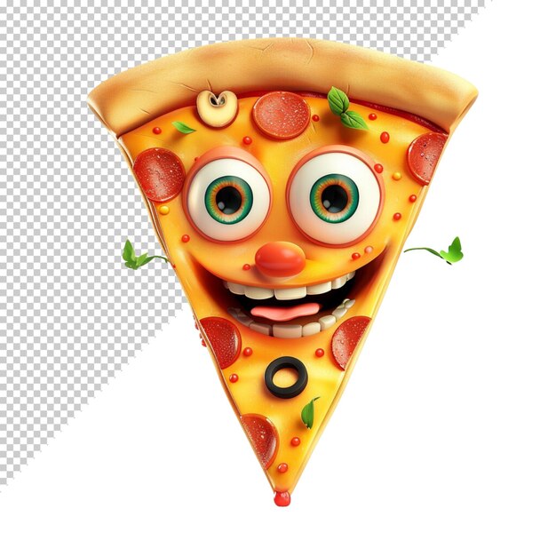 PSD pizza isolada em fundo transparente