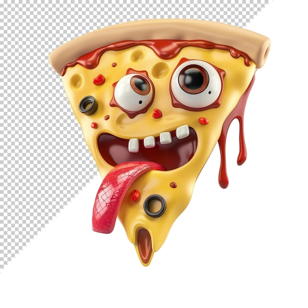 PSD pizza isolada em fundo transparente