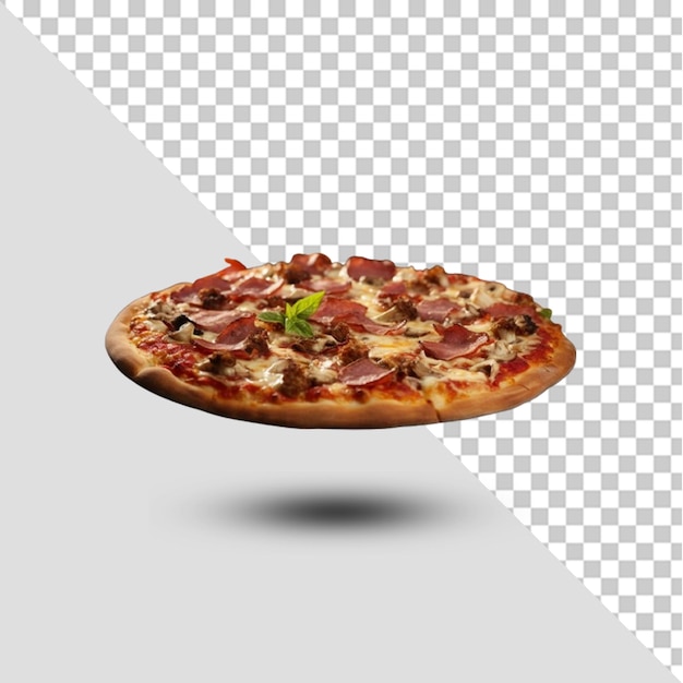 Pizza isolada sobre um fundo transparente