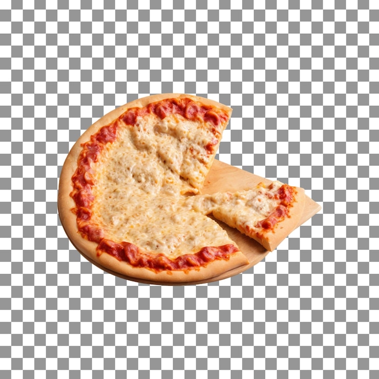 PSD pizza isolata su uno sfondo trasparente