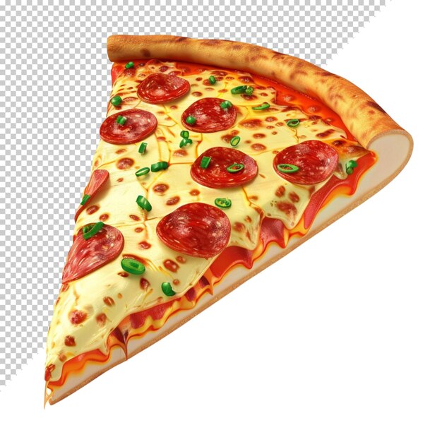 PSD pizza isolée sur un fond transparent