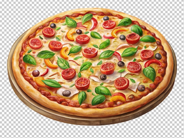 Pizza mit Zutaten