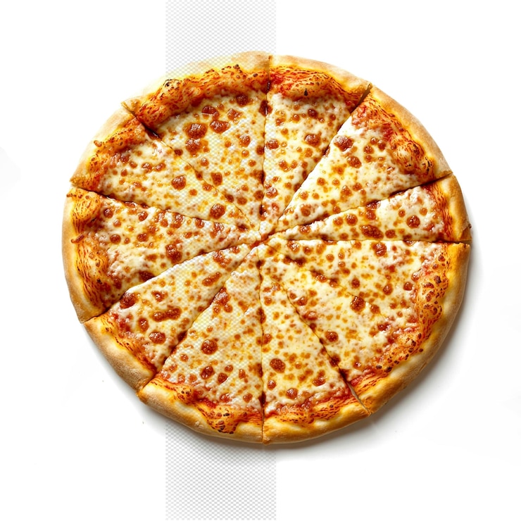 PSD una pizza con muchas verduras en ella