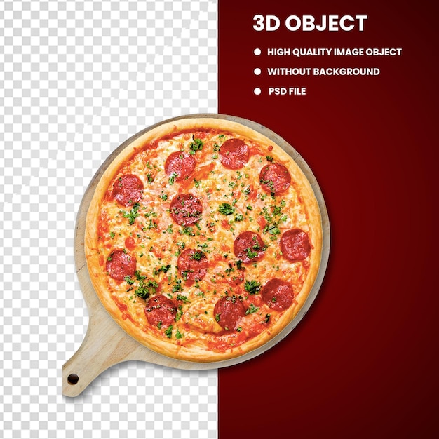 Pizza con queso comida italiana