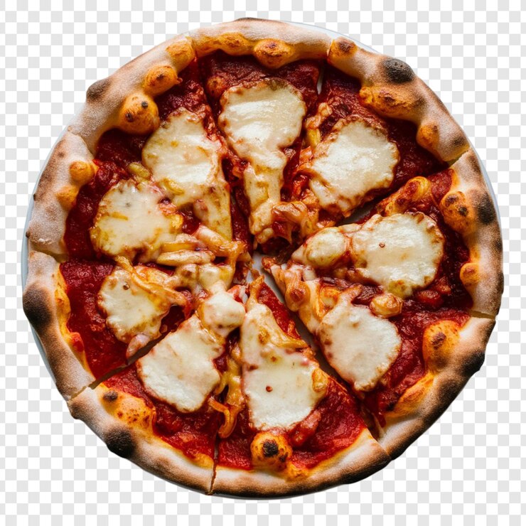 PSD una pizza con una rebanada que le falta