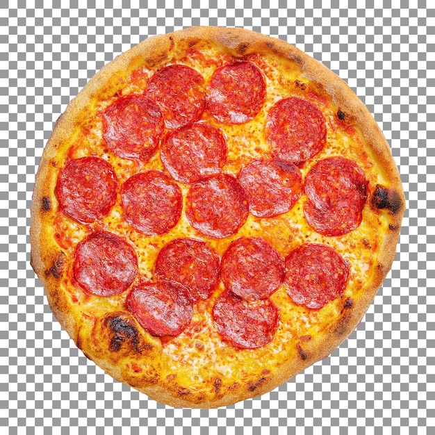 Pizza saborosa isolada em um fundo transparente
